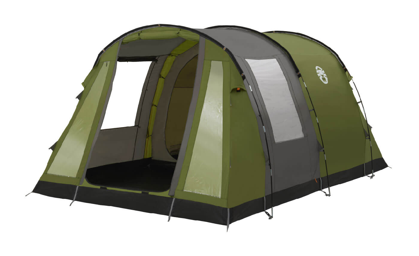 4-persoons-tent-257thg-1.jpg Coleman Tunneltent Cook 4 Groen | Kampeerhal Roden - Afbeelding 1