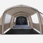 Opblaasbare tent 4 personen, Air Seconds 4.2 XXL van polykatoen, 2 slaapruimtes