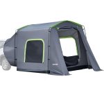 VEVOR Achterkleptent, autotent voor 5 9 personen, 323 x 244 x 220 cm, waterdicht (PU3000 mm) kampeertent met geventileerde deuren en muggennetten, ...