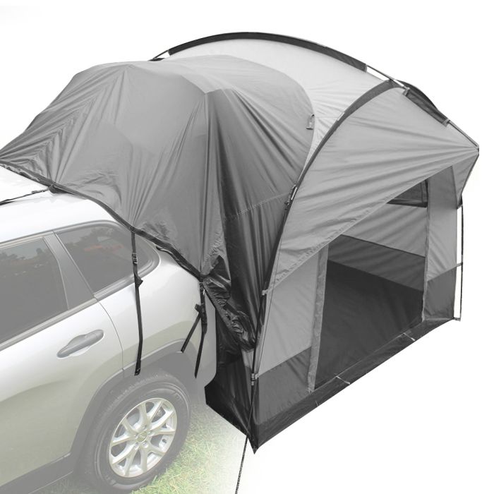 autotent-375vkk-1.jpg Autotent achter 1 2 personen Vanit voortent autotent koepeltent vrijstaand ME64 grijs DPL1 - Afbeelding 1