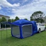 Autotent voor 5 8 personen, 3 zijdige ademende achterklep luifel, uv bescherming voor buiten, ideaal voor kamperen en reizen : Amazon.nl: Sport & outdoor