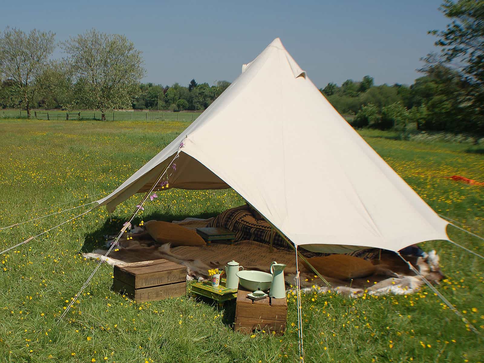 belltent-326ibh-1.jpg 4m Standard Bell Tent with Separate Groundsheet Bell Tent UK - Afbeelding 1