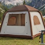 Opblaasbare campingtent, huttent, voor 2 4 personen, glamping tent, zonsonderdak, eenvoudige montage, waterdichte outdoor Oxford tent, opblaasbare ...