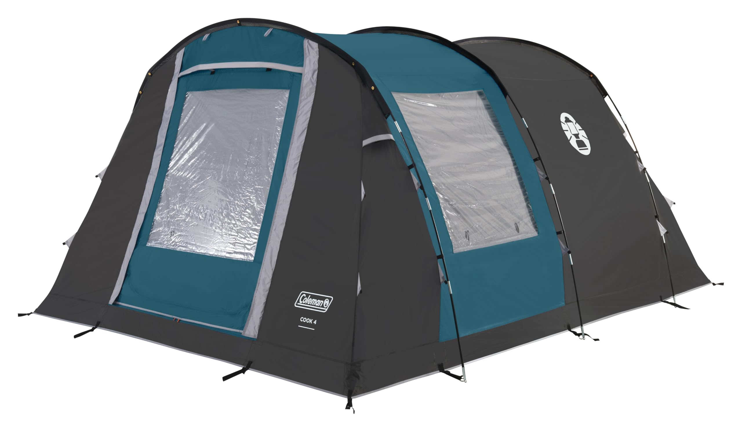 coleman-cook-4-350lbh-1.jpg Coleman Cook 4 familietent, tunneltent voor 4 personen, met apart woon en slaapgedeelte, eenvoudig op te zetten, campingtent voor 4 personen, 3000 mm ... - Afbeelding 1