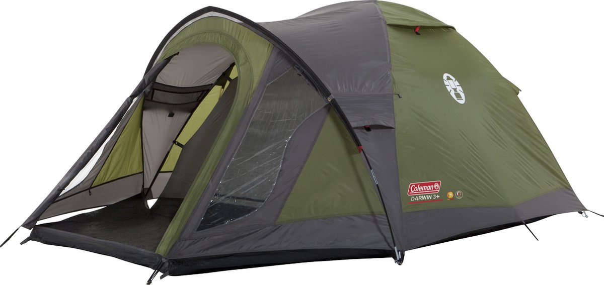 coleman-darwin-3-plus-573blg-1.jpg Coleman Darwin 3 Plus Koepeltent tent 3 persoons incl. draagtas waterdichte tent Groen - Afbeelding 1