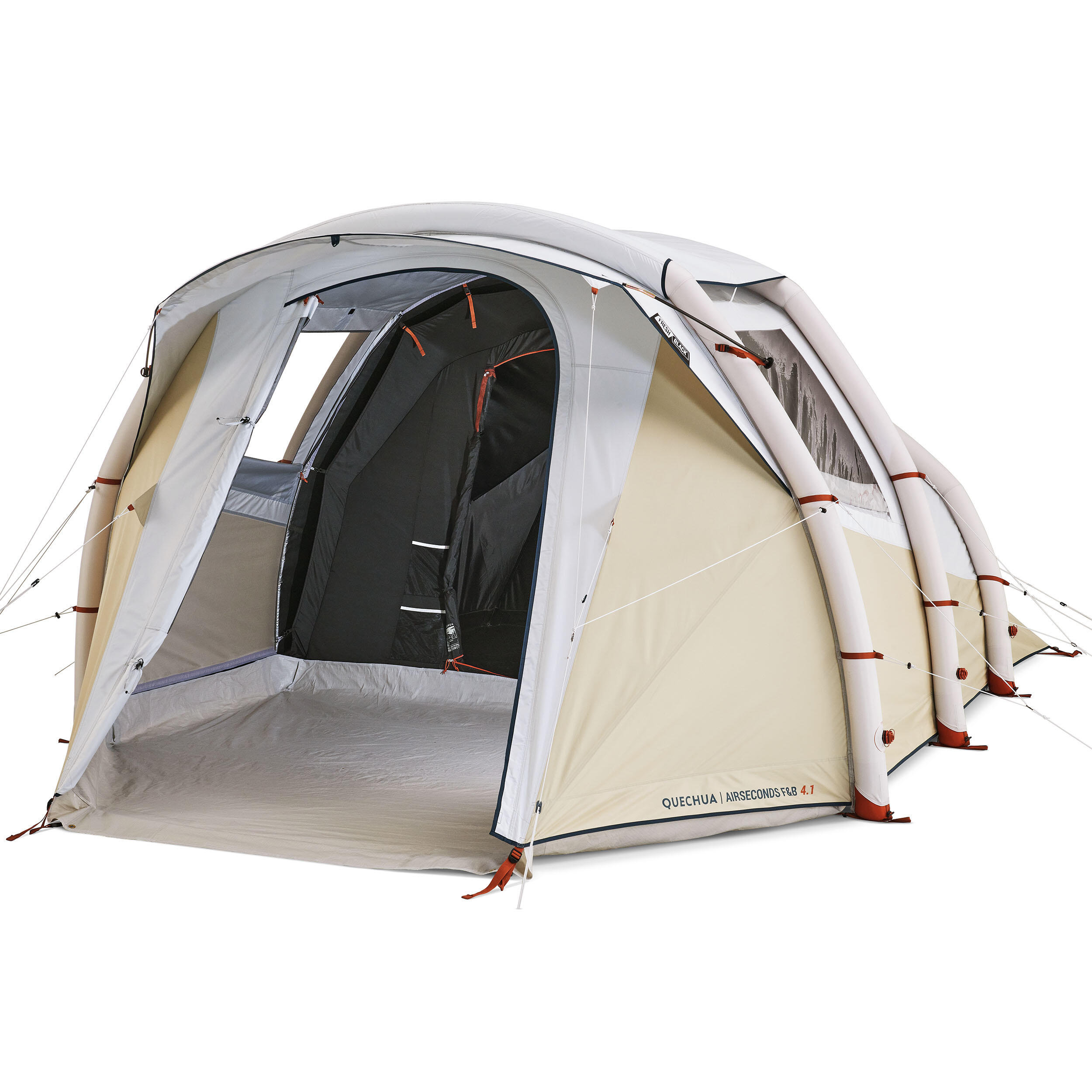 decathlon-tent-764pvh-1.jpg Opblaasbare tent 4 personen, Air Seconds 4.1 met Fresh & Black, 1 slaapruimte | Decathlon - Afbeelding 1