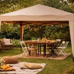 Easy Up Partytent 3x3 m Taupe Stalen Frame | ANWB Webwinkel