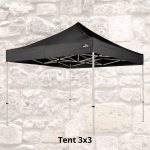 Easy Up Tent 3 x 3 ( Zwart ) / partytent huren Nijmegen