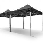 Easy Up tent zwart 3x6 meter huur je bij Bos Verhuur