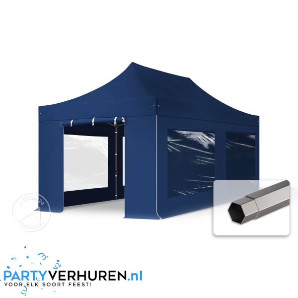 easy-up-tent-3x6-601xhv-1.jpg Partytent Easy UP 3x6 Donkerblauw Huren - Afbeelding 1