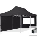 3x6 m Easy up partytent, ECONOMY alu 32mm met zijwanden (panorama), zwart
