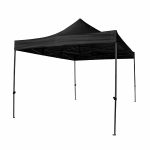 Easy Up Partytent zwart 4x4 huren Griekspoor Feestverhuur