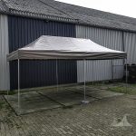 Harmonica tent 3x6m grijs | Evenetent Partyverhuur