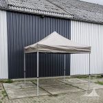 Harmonica tent 3x3m grijs | Evenetent Partyverhuur
