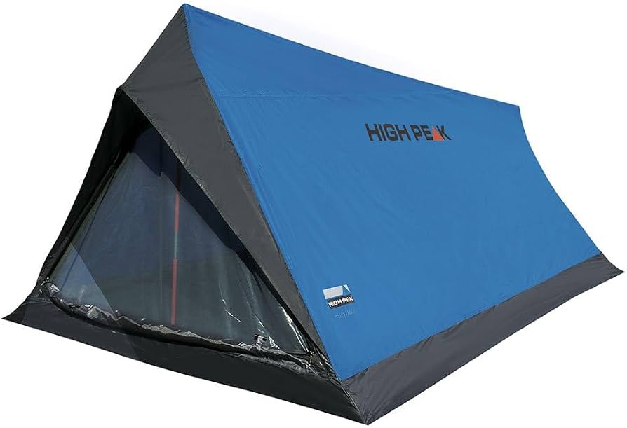 high-peak-tent-487fgr-1.jpg High Peak Huistent Minilite, campingtent voor 2 personen, lichtgewicht 1,0 kg, kleine pakmaat, 1500 mm waterdicht, ventilatiesysteem, ... - Afbeelding 1