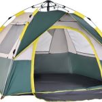 Tent voor 3 personen Kampeertent Koepeltent Kamperen Groen 205 x 195 x 135 cm | bol