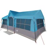 Gezinstent 12 persoons 622x295x238 cm blauw polyester