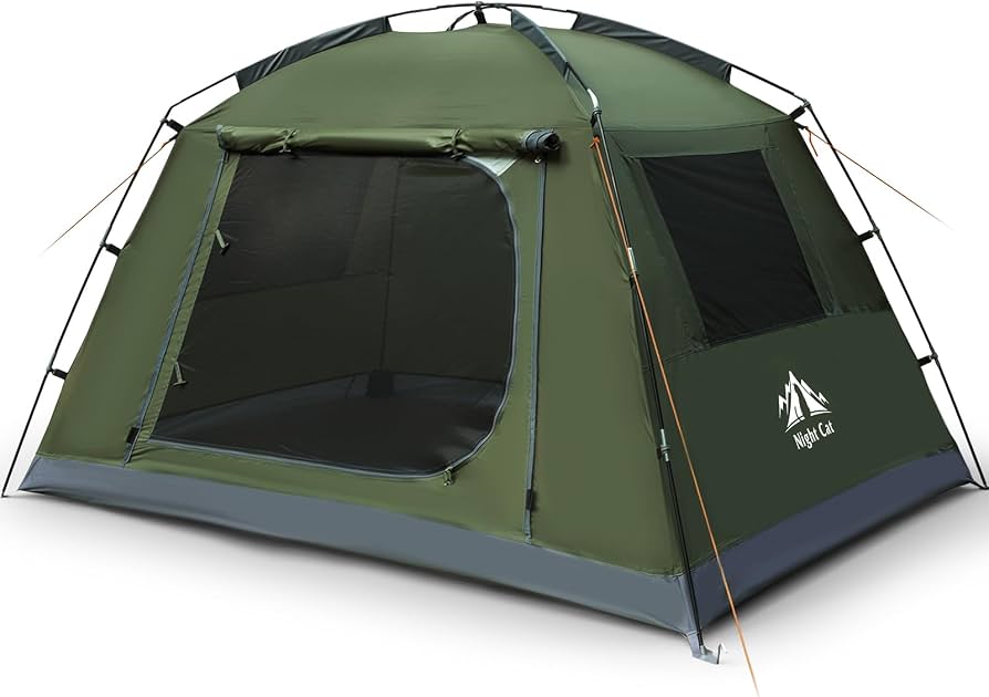 kampeertent-522ksj-1.jpg Night Cat 2 Personen Kampeertent: Lichtgewicht en Waterdichte Koepeltent voor 3 Seizoenen Ideaal voor Backpacken Wandelen Outdooractiviteiten en Festivals : Amazon.nl: Sport & outdoor - Afbeelding 1