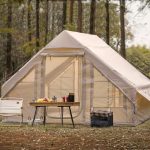 Lovue Campingtent voor 4 personen, opblaasbare tipitent voor buiten, pop up tent,... | bol