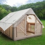 UNISTRENGH Opblaasbare Campingtent voor 4 6 Personen, Waterdicht, Familietent met Pomp, Gemakkelijk op te Bouwen, Snel, Glamping 4 Seizoenen, XXL : ...