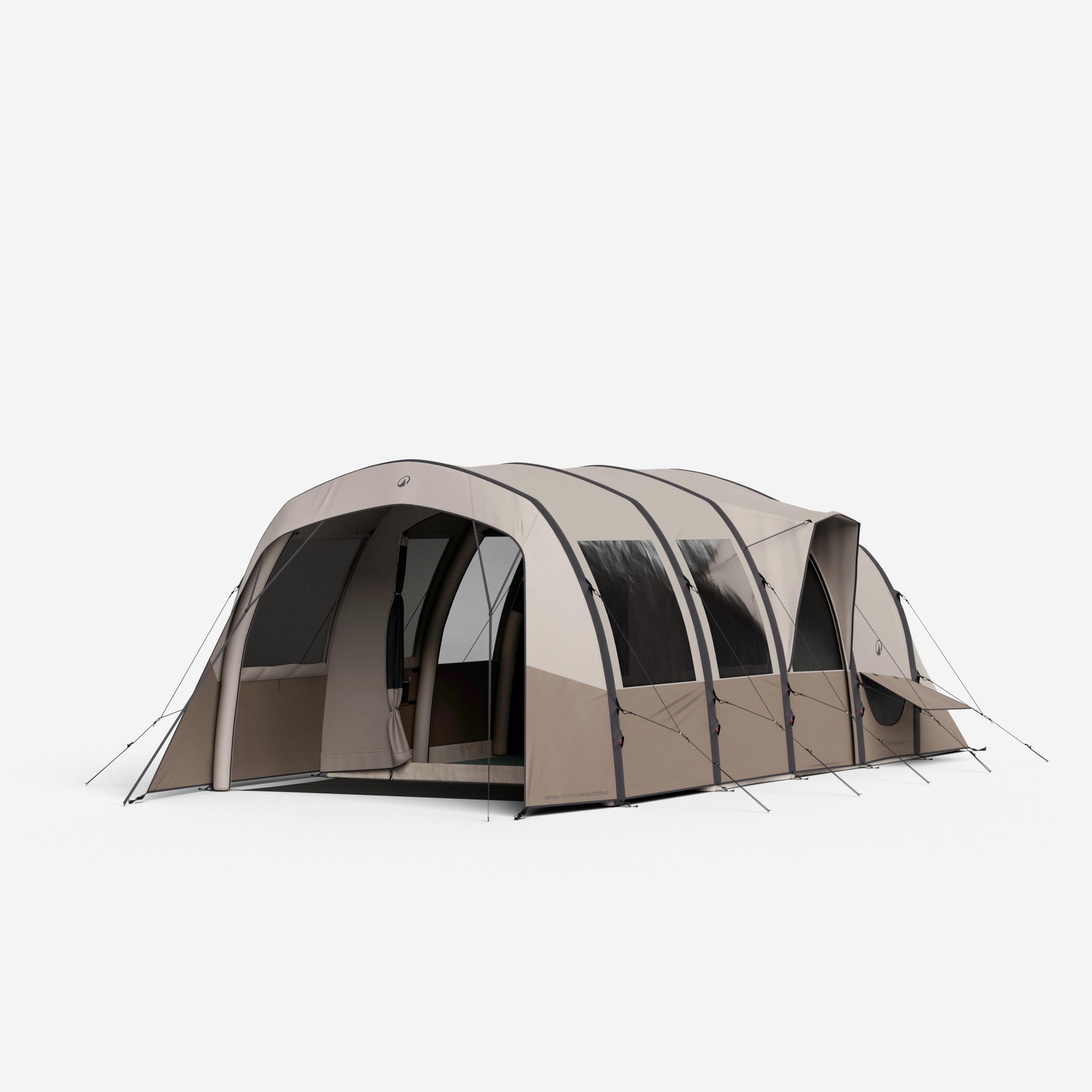 opblaasbare-tent-decathlon-422elp-1.jpg Opblaasbare tent 4 personen, Air Seconds 4.2 XXL van polykatoen, 2 slaapruimtes - Afbeelding 1