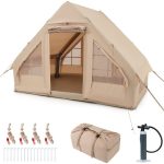 Boleen Luxe 4 Persoons Opblaasbare Tent Tenten Opblaastent Inclusief Pompje ... | bol