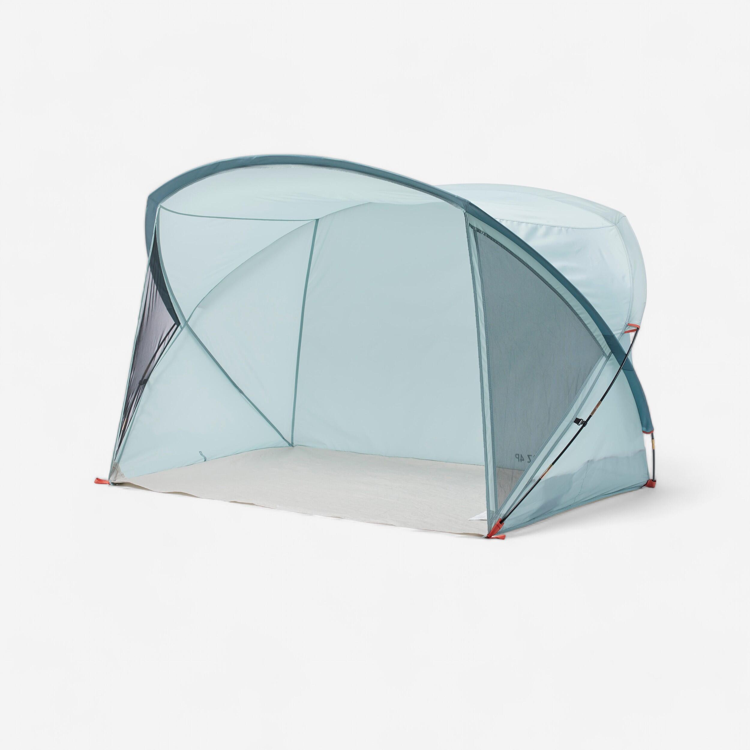 shelter-tent-890buq-1.jpg Shelter tent met boogstokken 4 personen Arpenaz 4P - Afbeelding 1