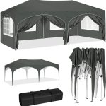 Partytent 3x6 m Grijs Partytenten opvouwbaar Paviljoen Party tent waterbestendig... | bol