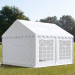 PVC Partytent 4x4m wit, waterdicht (6099) | Profitent24