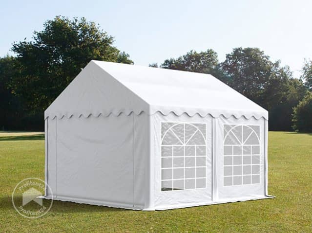 tent-4x4-291yto-1.jpg PVC Partytent 4x4m wit, waterdicht (6099) | Profitent24 - Afbeelding 1