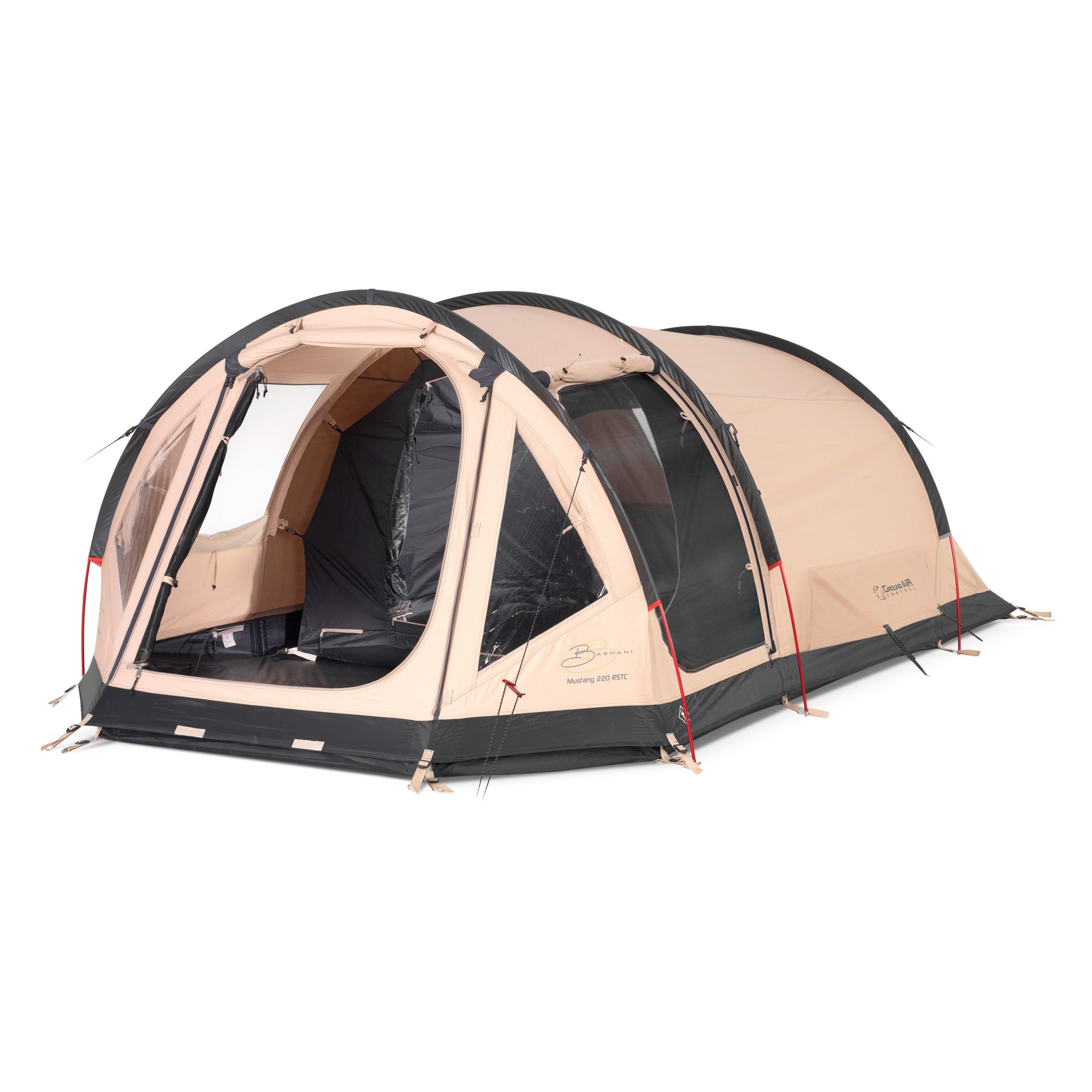 tent-bardani-761sxm-1.jpg Bardani Mustang 220 RSTC tunneltent beige black - Afbeelding 1