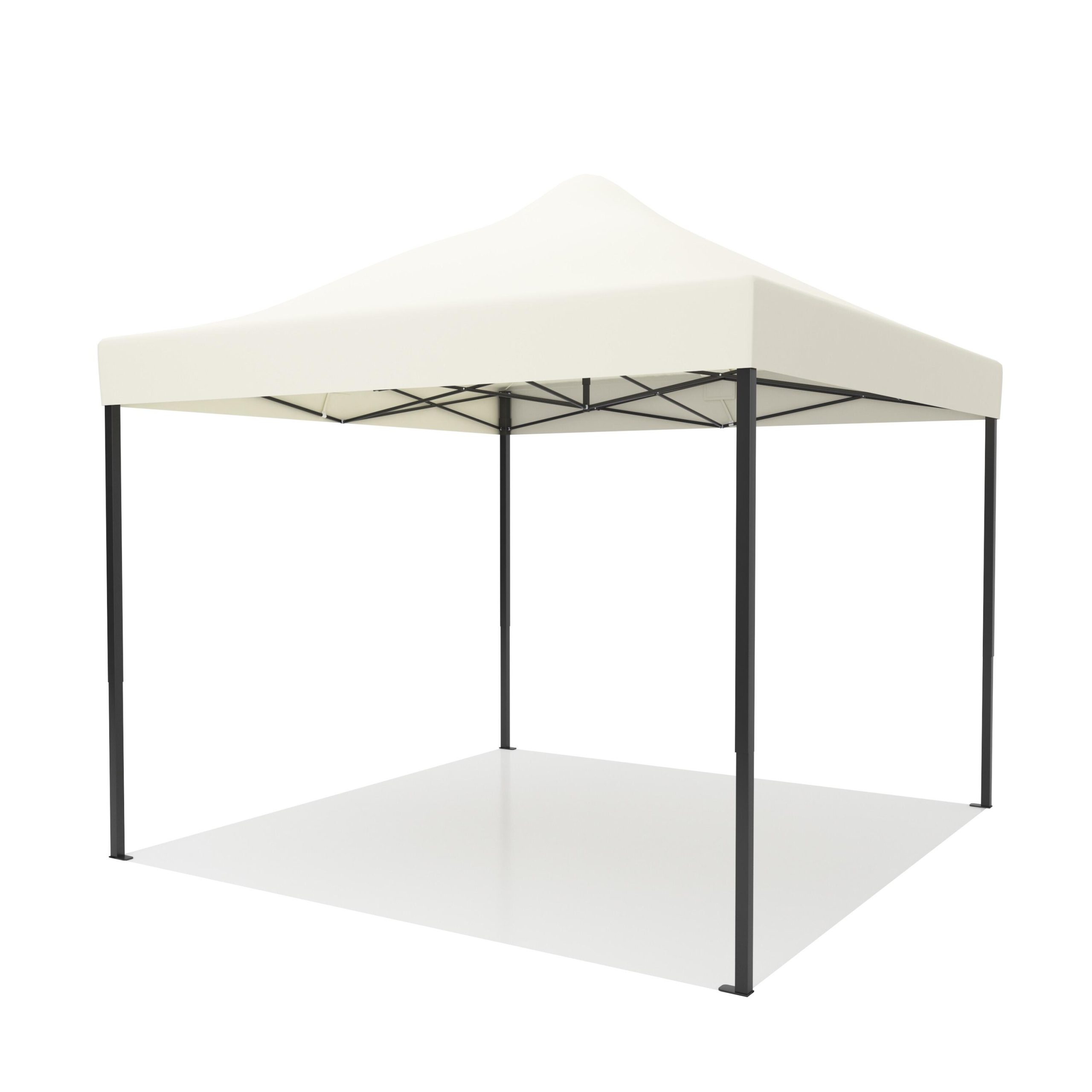 vouwtent-3x3-188tyo-1.jpg Partytent 3x3 m zijwanden easy up paviljoen opvouwbaar beige - Afbeelding 1