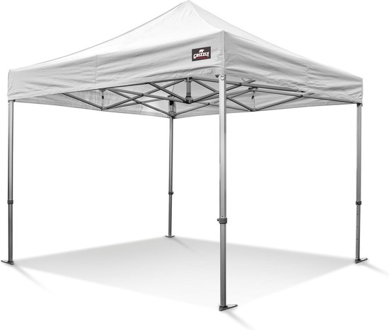 vouwtent-3x3-510mzq-1.jpg 3x3 m Easy Up Partytent | Vouwtent Wit | Incl. gratis sterke pvc opberghoes en... | bol - Afbeelding 1