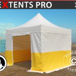 Vouwtent FleXtents® PRO 3x3m PVC brandvertragend – Koop nu