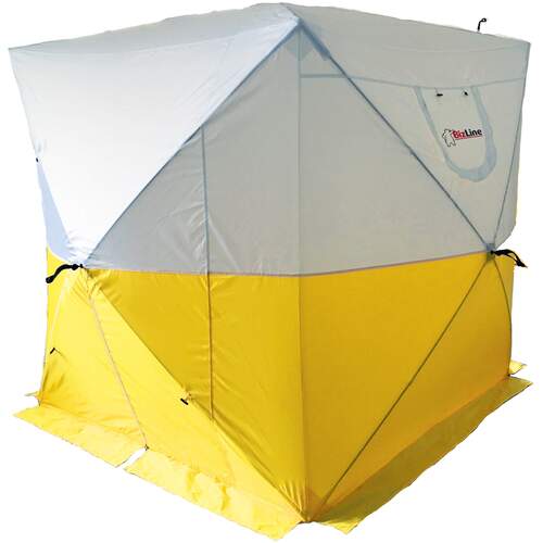 werktent-518uwe-1.jpg Bizline werktent 200 x 200 x 200 cm wit/geel Wasco - Afbeelding 1